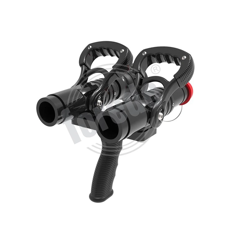 Dual Agent Fire Nozzle With Pistol Grip